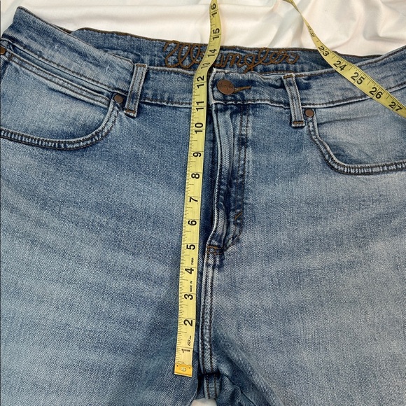 Wrangler Retro Slim Boot Blue Denim Jeans W34 x L36 - Picture 7 of 12